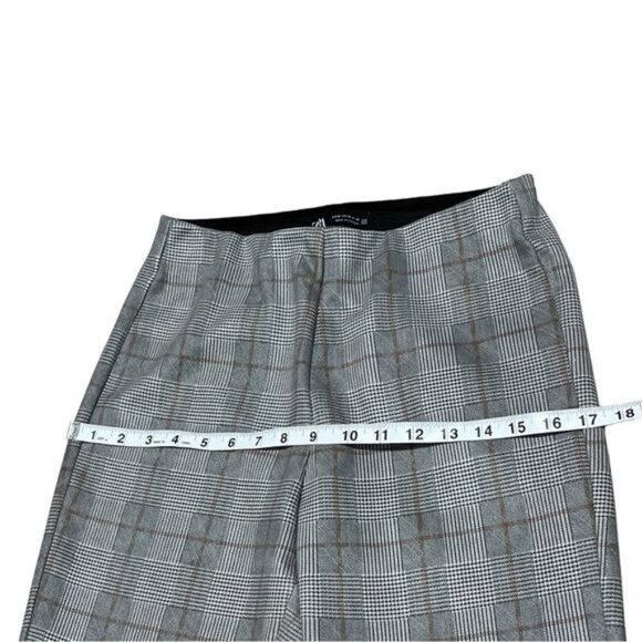 Zara Plaid Pull On Pants Leggings Size M - Picture 6 of 9